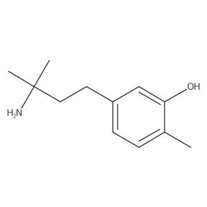 5-(3-Amino-3-methylbutyl)-2-methylphenol结构式