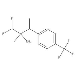 1,1-Difluoro-2-methyl-3-[4-(trifluoromethyl)phenyl]butan-2-amine结构式