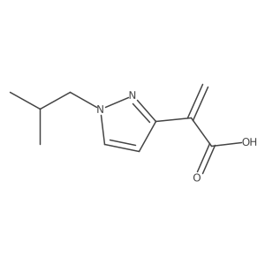 2-[1-(2-methylpropyl)-1H-pyrazol-3-yl]prop-2-enoic acid结构式