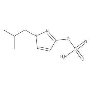 1-(2-methylpropyl)-1H-pyrazol-3-yl sulfamate结构式
