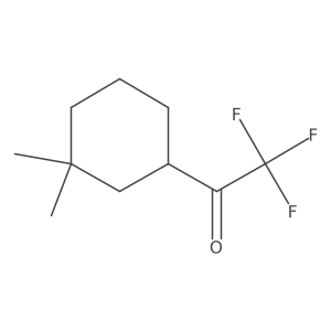1-(3,3-Dimethylcyclohexyl)-2,2,2-trifluoroethan-1-one结构式
