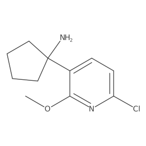 1-(6-Chloro-2-methoxypyridin-3-yl)cyclopentan-1-amine Structure
