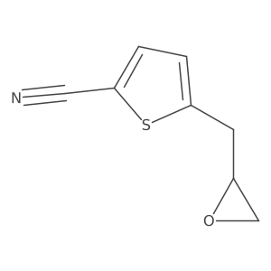 5-[(Oxiran-2-yl)methyl]thiophene-2-carbonitrile结构式