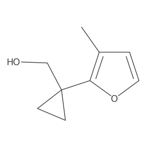 [1-(3-Methylfuran-2-yl)cyclopropyl]methanol Structure