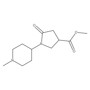 Methyl 1-(1-methylpiperidin-4-yl)-5-oxopyrrolidine-3-carboxylate Structure