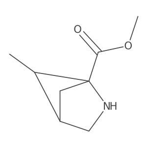 Methyl (1R,4S,5S)-5-methyl-2-azabicyclo[2.1.1]hexane-1-carboxylate结构式