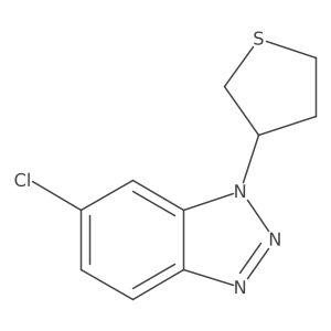 6-chloro-1-(thiolan-3-yl)-1H-1,2,3-benzotriazole结构式