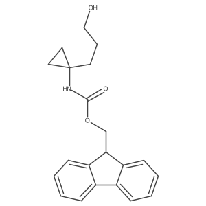 (9H-fluoren-9-yl)methyl N-[1-(3-hydroxypropyl)cyclopropyl]carbamate Structure