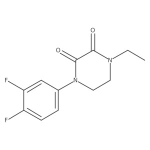 1-(3,4-Difluorophenyl)-4-ethylpiperazine-2,3-dione Structure