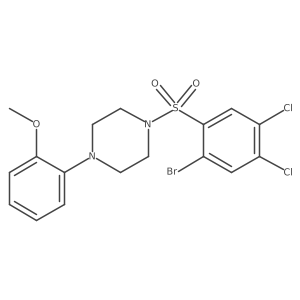 1-(2-Bromo-4,5-dichlorobenzenesulfonyl)-4-(2-methoxyphenyl)piperazine结构式