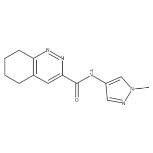 N-(1-methyl-1H-pyrazol-4-yl)-5,6,7,8-tetrahydrocinnoline-3-carboxamide结构式