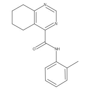 N-(2-Methylphenyl)-5,6,7,8-tetrahydroquinazoline-4-carboxamide结构式