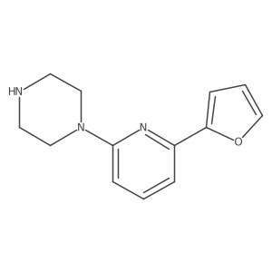 1-[6-(Furan-2-yl)pyridin-2-yl]piperazine结构式