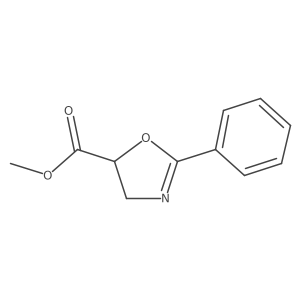 Methyl 4,5-dihydro-2-phenyl-5-oxazolecarboxylate Structure