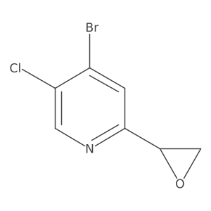 4-Bromo-5-chloro-2-(oxiran-2-yl)pyridine Structure