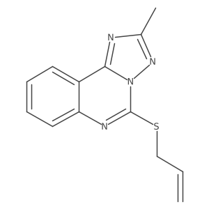 5-(Allylthio)-2-methyl[1,2,4]triazolo[1,5-c]quinazoline结构式