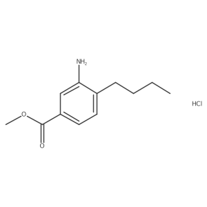 Methyl 3-amino-4-butylbenzoate hydrochloride Structure