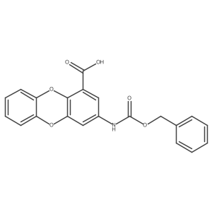 3-{[(Benzyloxy)carbonyl]amino}oxanthrene-1-carboxylic acid Structure