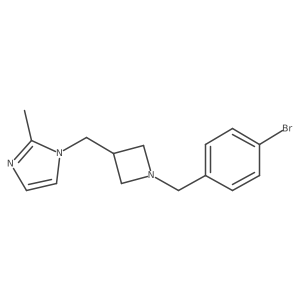 1-({1-[(4-bromophenyl)methyl]azetidin-3-yl}methyl)-2-methyl-1H-imidazole Structure