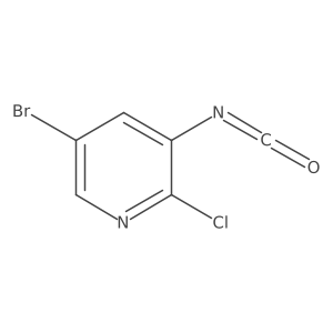 5-Bromo-2-chloro-3-isocyanatopyridine Structure