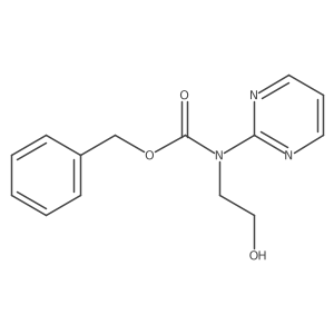benzyl N-(2-hydroxyethyl)-N-(pyrimidin-2-yl)carbamate Structure
