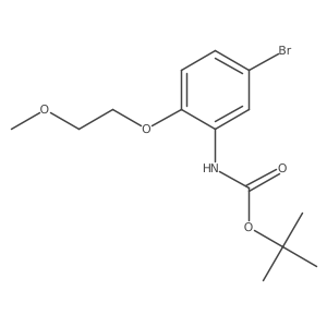 tert-butyl N-[5-bromo-2-(2-methoxyethoxy)phenyl]carbamate Structure