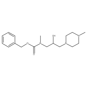 benzyl N-[2-hydroxy-3-(4-methylpiperazin-1-yl)propyl]-N-methylcarbamate结构式