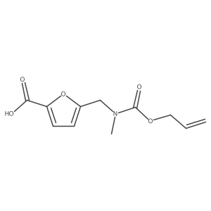 5-({Methyl[(prop-2-en-1-yloxy)carbonyl]amino}methyl)furan-2-carboxylic acid Structure