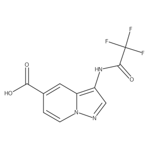 3-[(2,2,2-trifluoroacetyl)amino]pyrazolo[1,5-a]pyridine-5-carboxylic acid Structure