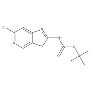 tert-butyl N-{6-chloro-[1,3]thiazolo[5,4-c]pyridin-2-yl}carbamate Structure