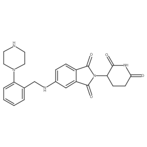 2-(2,6-dioxopiperidin-3-yl)-5-({[2-(piperazin-1-yl)phenyl]methyl}amino)-2,3-dihydro-1H-isoindole-1,3-dione Structure
