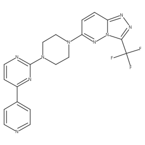 4-(Pyridin-4-yl)-2-{4-[3-(trifluoromethyl)-[1,2,4]triazolo[4,3-b]pyridazin-6-yl]piperazin-1-yl}pyrimidine Structure