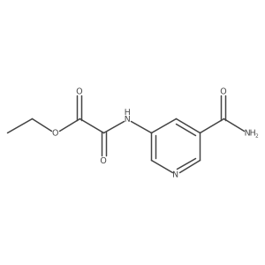 Ethyl 2-((5-carbamoylpyridin-3-yl)amino)-2-oxoacetate Structure