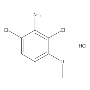 2,6-Dichloro-3-methoxyaniline hydrochloride结构式