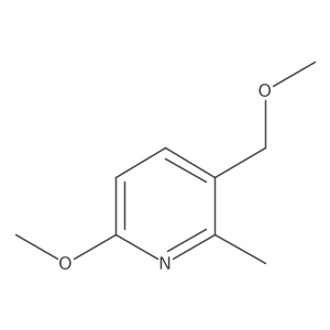 6-Methoxy-3-(methoxymethyl)-2-methylpyridine结构式