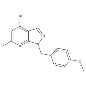 4-bromo-1-(4-methoxybenzyl)-6-methyl-1H-pyrazolo[3,4-b]pyridine Structure