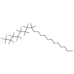 12,12,13,13,14,14,15,15,16,16,17,17,18,18,19,19,19-Heptadecafluoro-1-nonadecanethiol Structure