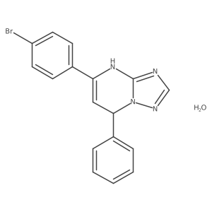5-(4-Bromophenyl)-7-phenyl-4,7-dihydro-[1,2,4]triazolo[1,5-a]pyrimidine hydrate Structure