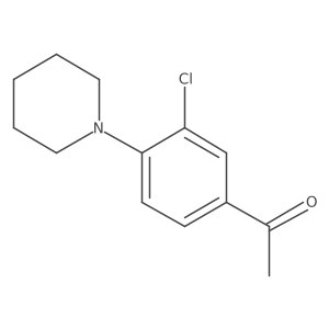 1-[3-Chloro-4-(1-piperidinyl)phenyl]ethanone结构式