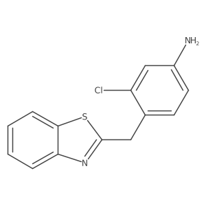 4-Benzothiazol-2-ylmethyl-3-chloro-phenylamine结构式