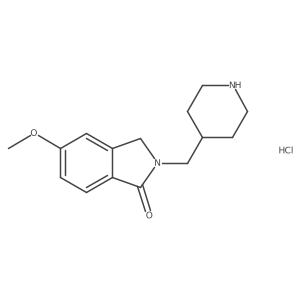 5-Methoxy-2-(piperidin-4-ylmethyl)isoindolin-1-one hydrochloride Structure
