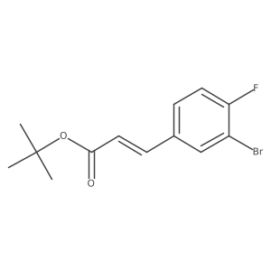 tert-butyl (2E)-3-(3-bromo-4-fluorophenyl)prop-2-enoate Structure