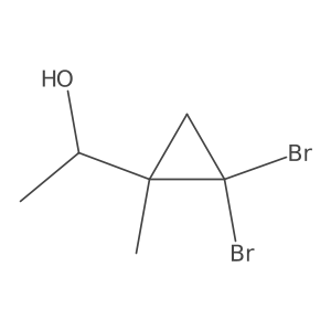 2,2-Dibromo-I+/-,1-dimethylcyclopropanemethanol结构式