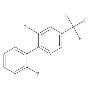 3-Chloro-2-(2-fluorophenyl)-5-(trifluoromethyl)pyridine结构式