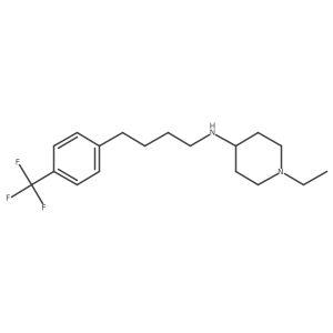 1-ethyl-N-[4-[4-(trifluoromethyl)phenyl]butyl]piperidin-4-amine结构式