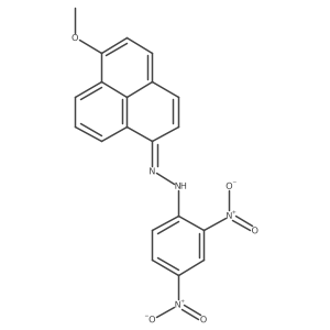 6-Methoxy-1H-phenalen-1-one 2-(2,4-dinitrophenyl)hydrazone结构式