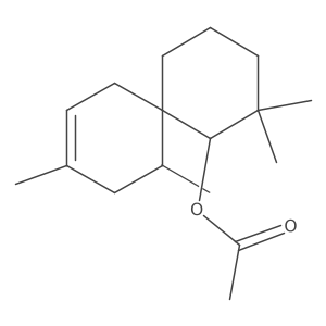 Spiro[5.5]undec-8-en-1-ol, 2,2,9,11-tetramethyl-, 1-acetate, (6S,11S)-rel- Structure