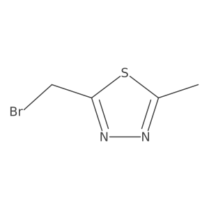 2-(Bromomethyl)-5-methyl-1,3,4-thiadiazole结构式