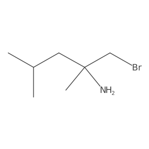1-Bromo-2,4-dimethylpentan-2-amine结构式
