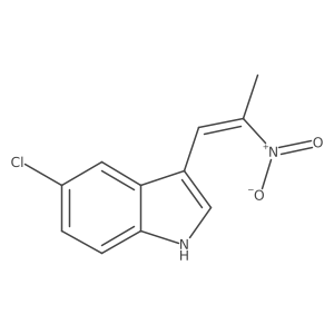 5-chloro-3-[(1Z)-2-nitroprop-1-en-1-yl]-1H-indole Structure